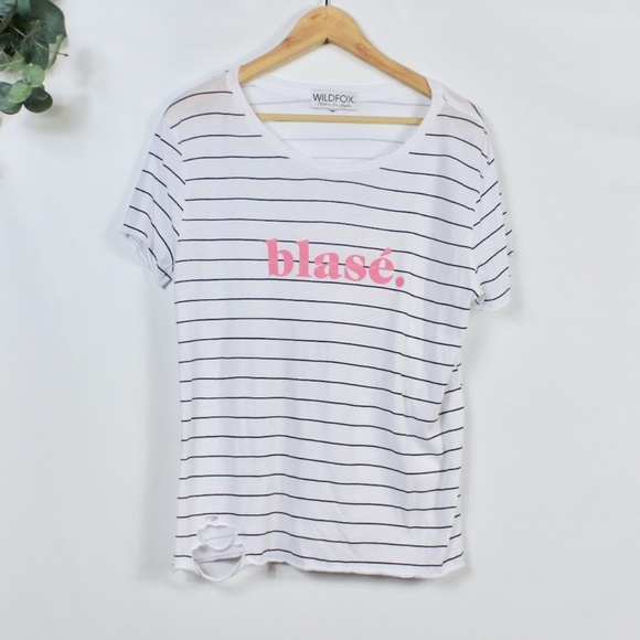 Wildfox Striped Blase Women's Short Sleeve T-Shirt - Picture 1 of 4